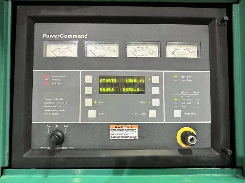 Used Cummins DFHA QST30-G1 Diesel Generator 554 Hrs