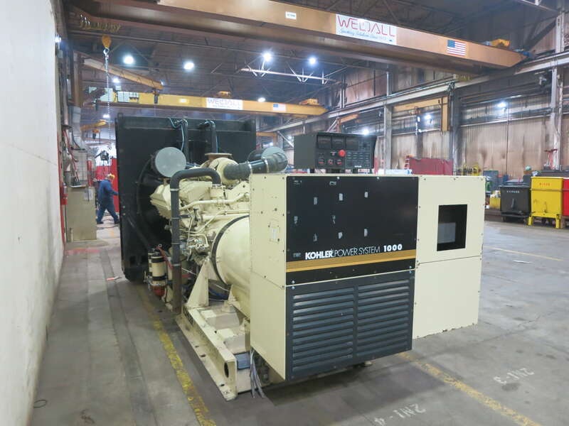 Used Kohler 1000ROZM Mitsubishi S12H-PTA Diesel Generator, 503 Hrs