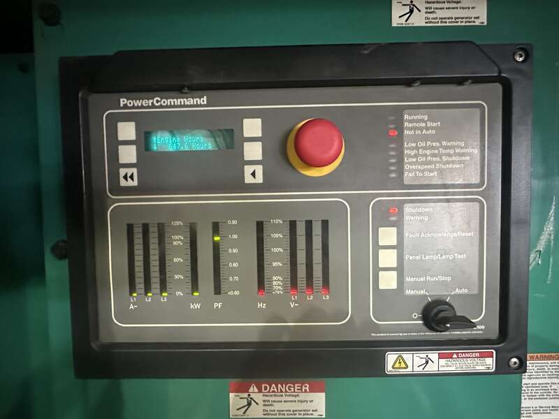 Cummins DFEK QSX15-G9 NR2 Diesel Generator, 647 Hrs, EPA Tier 2