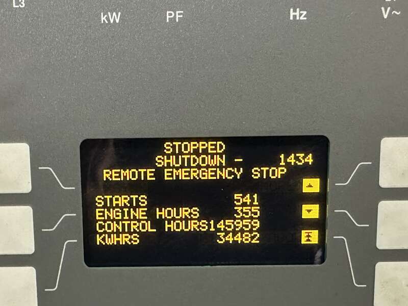 Used Cummins DFEK QSX15-G9 NR2 Diesel Generator 356 Hrs EPA Tier 2