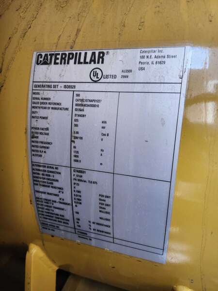Used Caterpillar C15 Diesel Generator 152 Hrs EPA Tier 2
