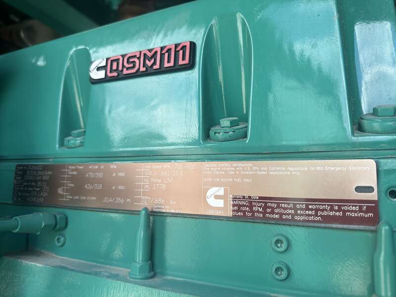 Used Cummins DQHAB QSM11-G4 Diesel Generator, 160 Hrs EPA Tier 3