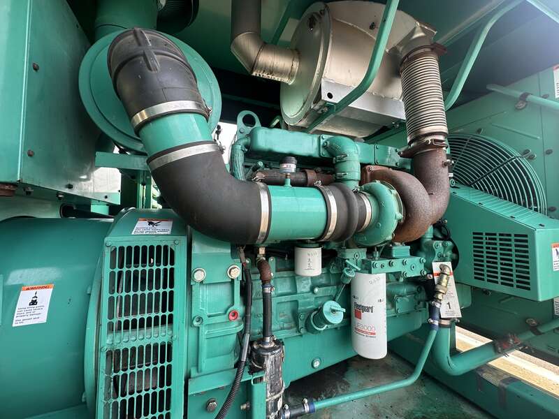 Used Cummins DFAC LTA10-G1 Diesel Generator, 638 Hrs