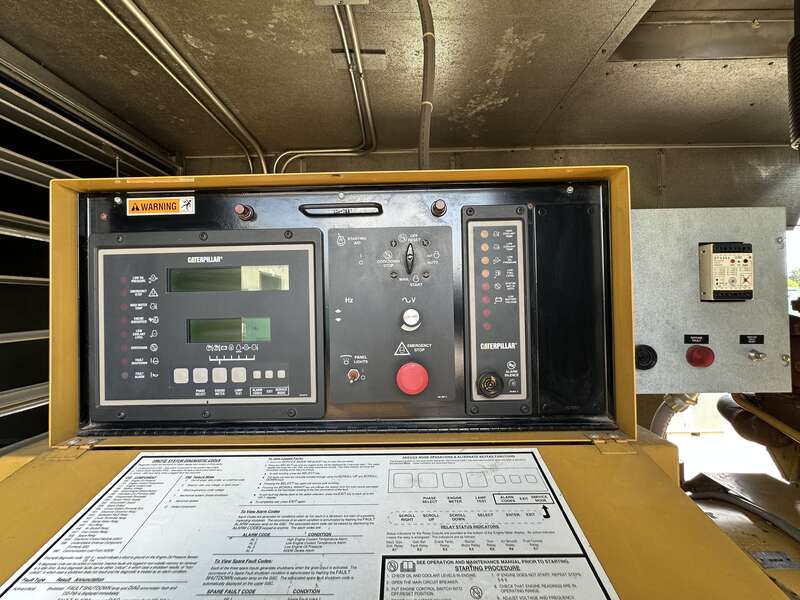 Used Caterpillar 3412 Diesel Generator, 852 Hrs