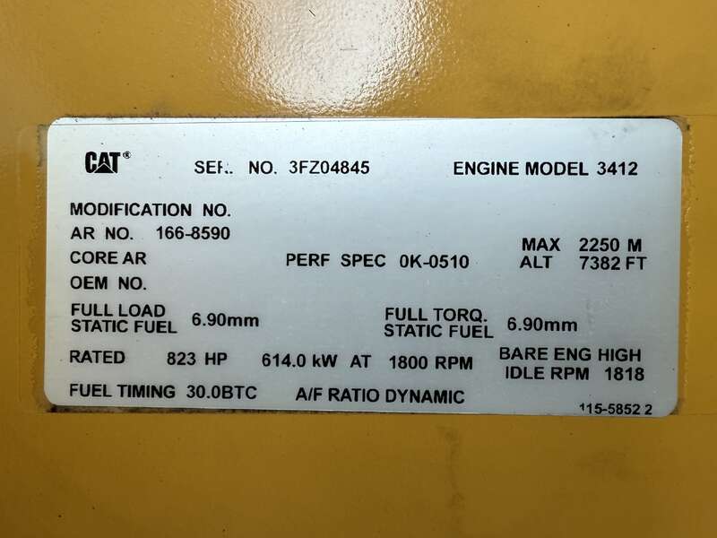 Used Caterpillar 3412 Diesel Generator, 467 Hrs