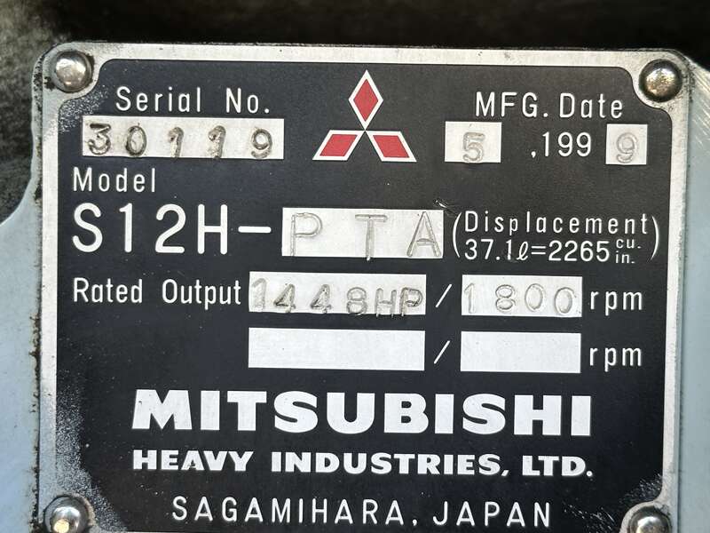 Used Generac 1000 kW S12H-PTA Diesel Generator, 542 hrs