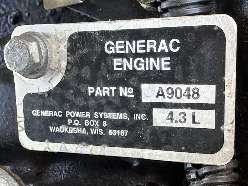 Used Generac SG0050 Natural Gas / Propane Generator, 414 Hrs