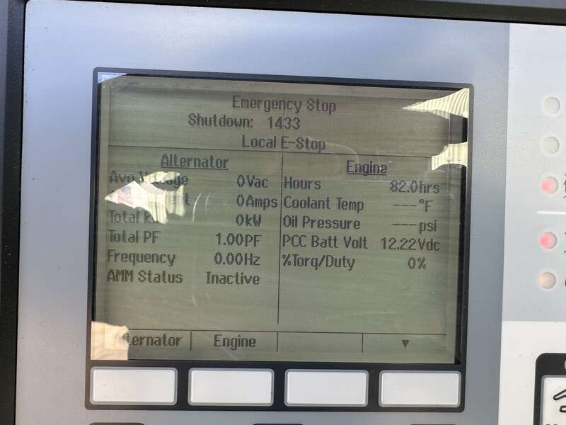 Used Cummins DFED KTA19-G4 Diesel Generator, 83 Hrs