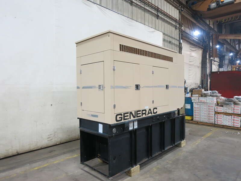 Used Generac SD050 Diesel Generator, 831 Hrs, EPA Tier 2, Single Phase