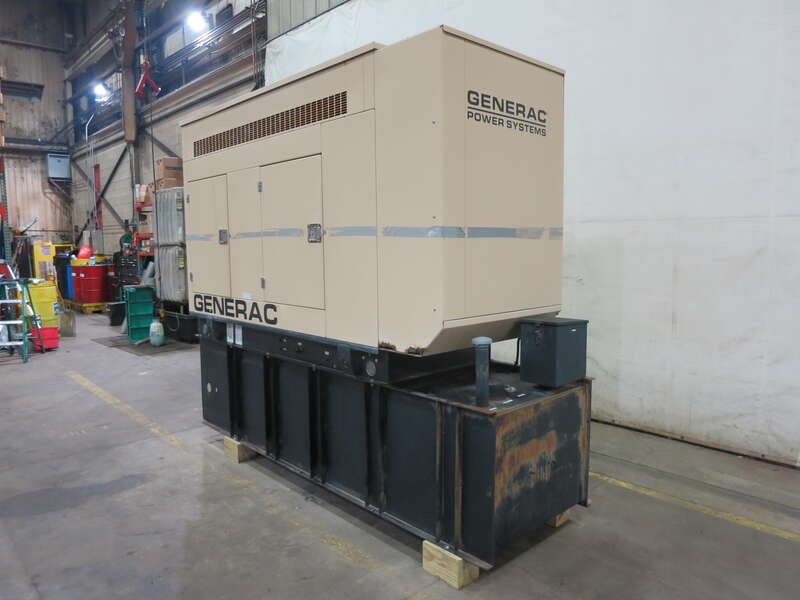 Used Generac SD050 Diesel Generator, 831 Hrs, EPA Tier 2, Single Phase