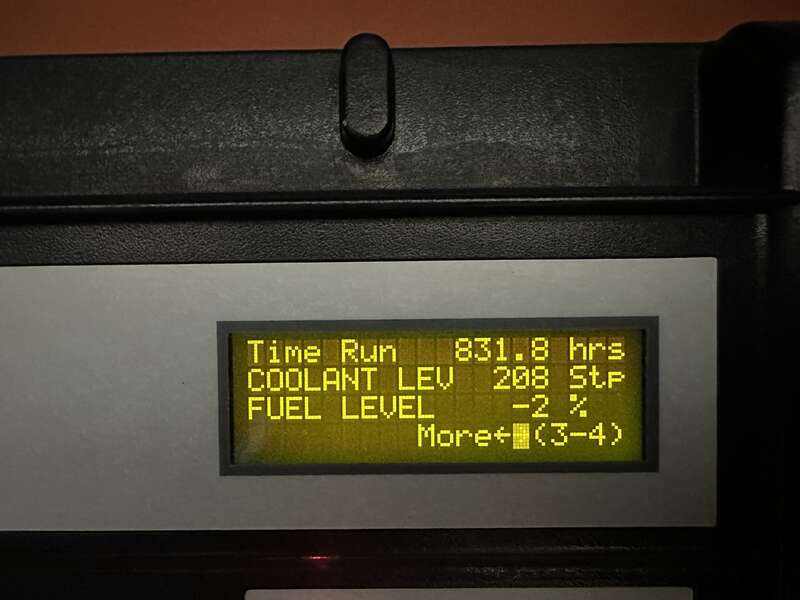 Used Generac SD050 Diesel Generator, 831 Hrs, EPA Tier 2, Single Phase