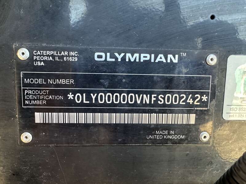 Used Caterpillar / Olympian G35F3S Propane Generator, 611 Hrs, Single Phase