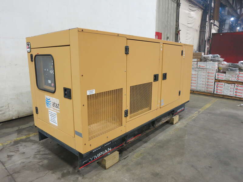 Used Caterpillar / Olympian G55F3S Natural Gas / Propane Generator, 1093 Hrs, Single Phase
