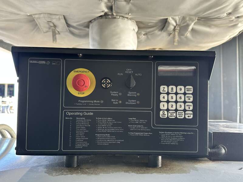 Used Detroit Diesel 500DS4 Diesel Generator, 1067 Hrs