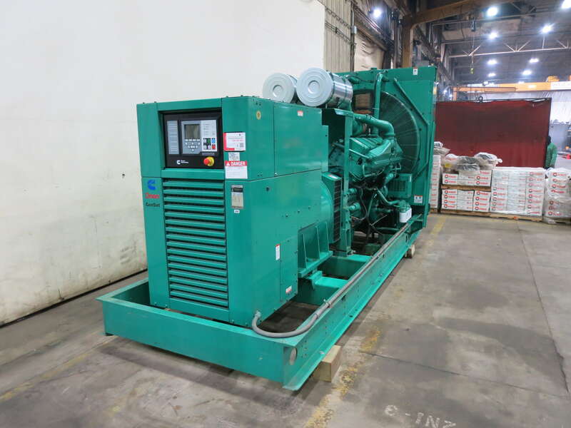 Used Cummins DFJD KTA38-G4 Diesel Generator, 1436 Hrs