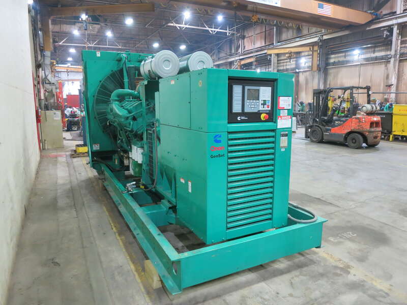 Used Cummins DFJD KTA38-G4 Diesel Generator, 1436 Hrs