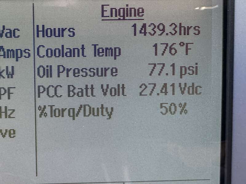 Used Cummins DFJD KTA38-G4 Diesel Generator, 1436 Hrs