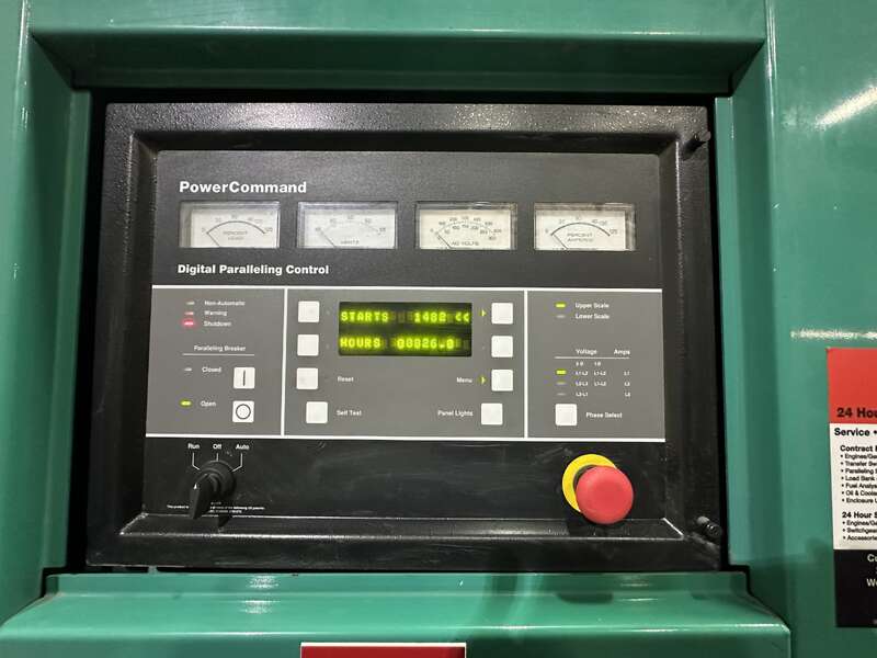 Used Cummins DFLC KTA50-G3 Diesel Generator, 827 Hrs
