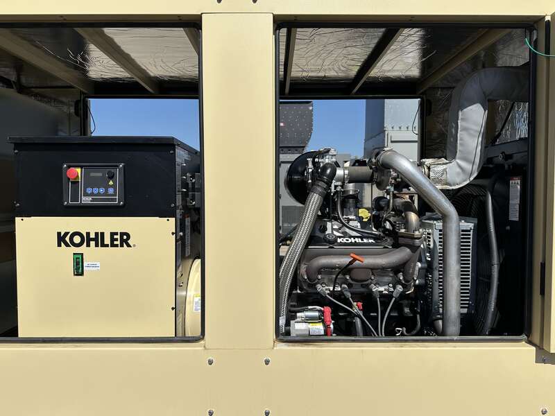 Used Kohler KG80 Natural Gas / Propane Generator, 83 Hrs, EPA Certified