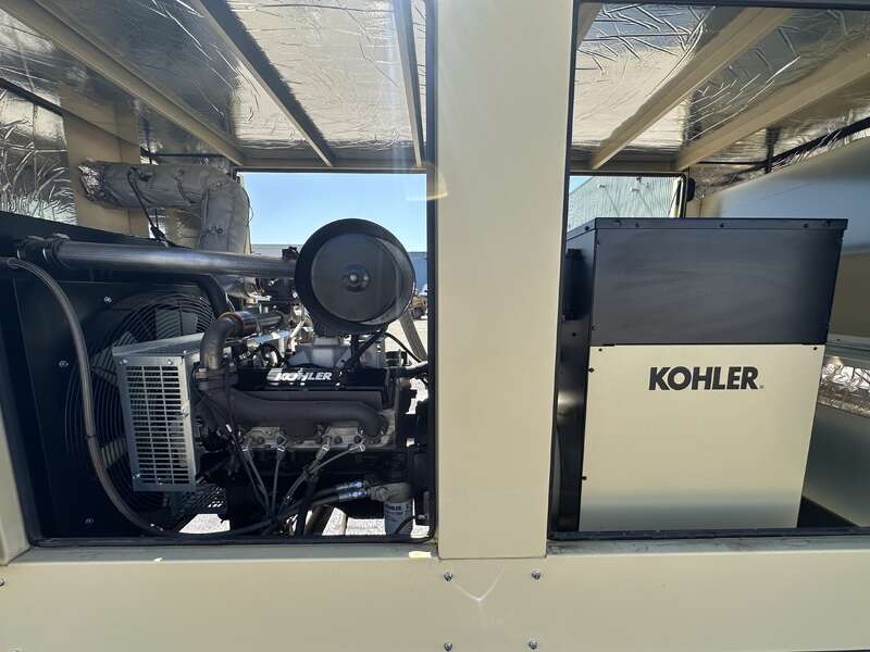 Used Kohler KG80 Natural Gas / Propane Generator, 83 Hrs, EPA Certified