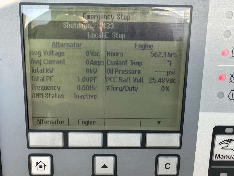 Used Cummins DFCE NTA855-G5 Diesel Generator, 562 Hrs