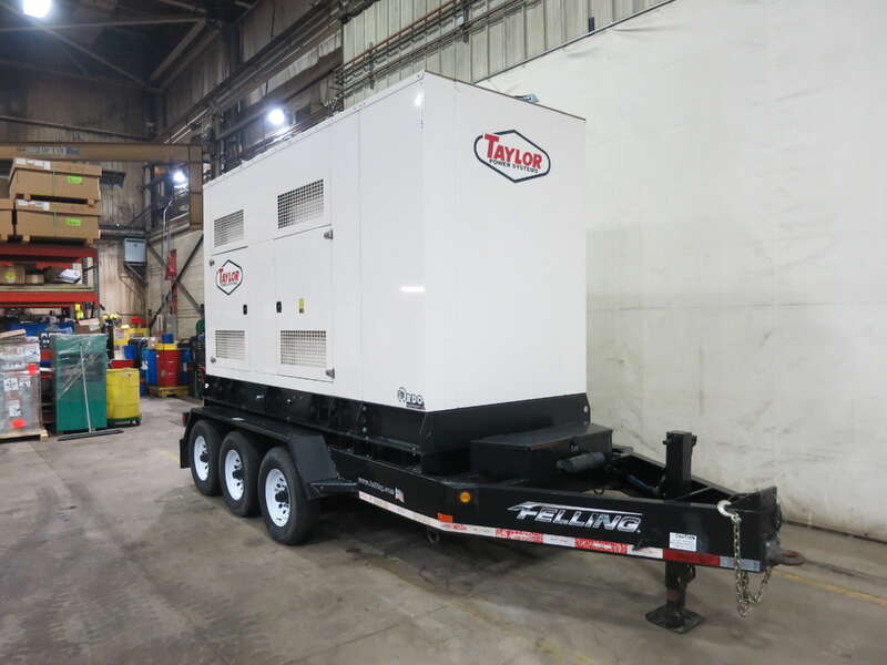 Used Taylor TMC300 Rental Grade Diesel Generator, 1091 Hrs, EPA Tier 3 Flex 