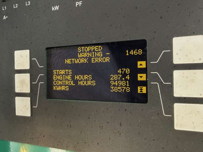 Used Cummins DQFAD QST30-G5 NR2 Diesel Generator, 288 Hrs, EPA Tier 2                            