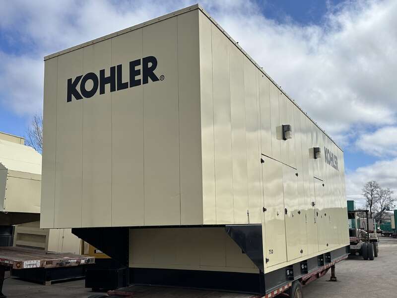 Used Kohler 750REZK Natural Gas Generator, 759 Hrs, EPA Certified 