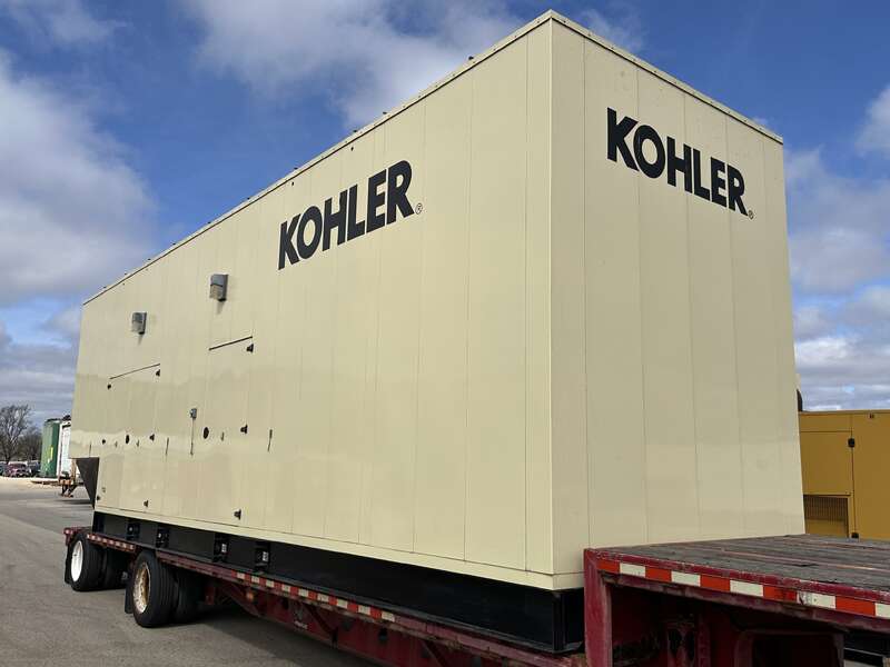 Used Kohler 750REZK Natural Gas Generator, 979 Hrs, EPA Certified 