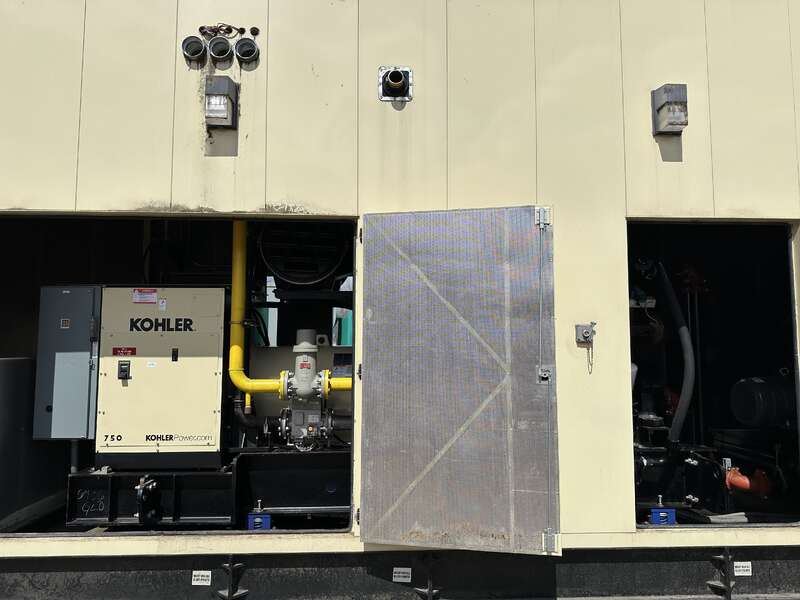 Used Kohler 750REZK Natural Gas Generator, 979 Hrs, EPA Certified 