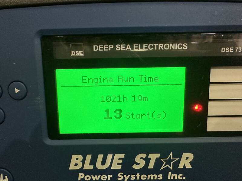 Used Cummins DFCE NTA855-G5 Diesel Generator, 1021 Hrs                            