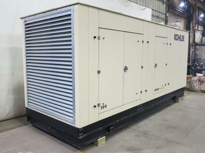 Used Kohler 300REZXB Natural Gas Generator, 546 Hrs, EPA Certified 