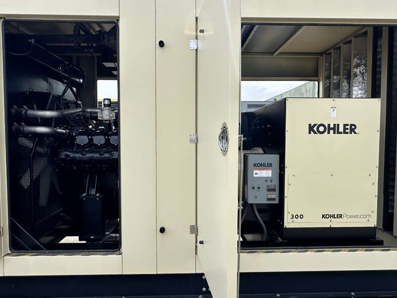Used Kohler 300REZXB Natural Gas Generator, 546 Hrs, EPA Certified 