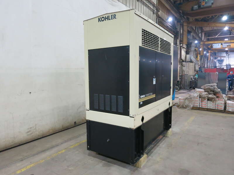 Used Kohler 50REOZJB Diesel Generator, 447 Hrs, 1 or 3 Phase 