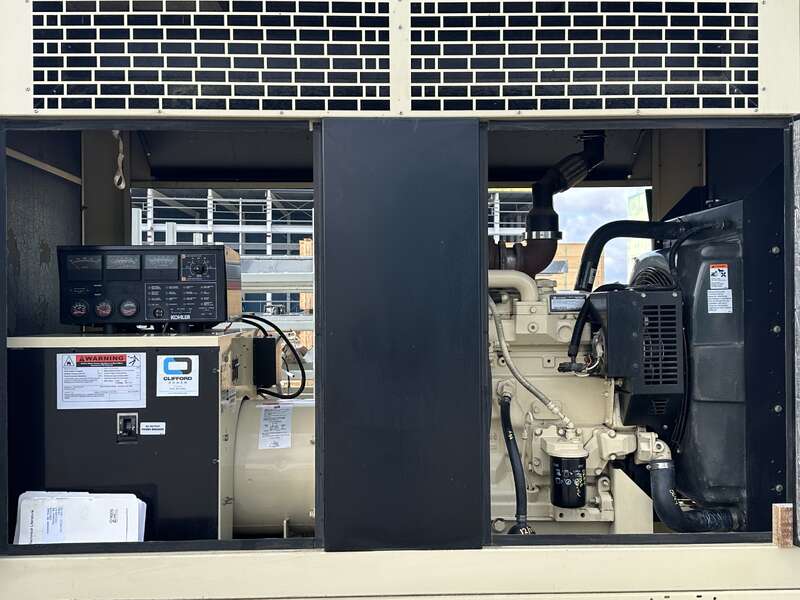 Used Kohler 50REOZJB Diesel Generator, 447 Hrs, 1 or 3 Phase 