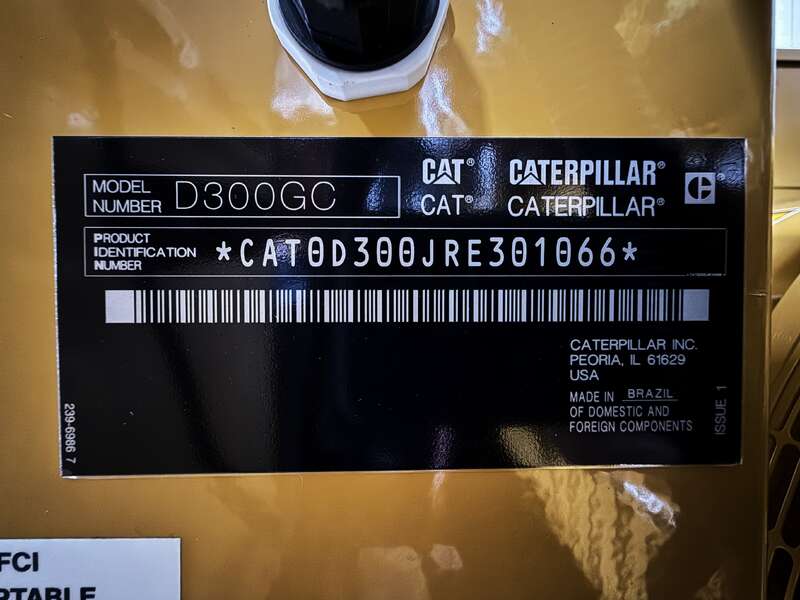 New Caterpillar D300GC C9 Diesel Generator 0 Hrs EPA Tier 3                            