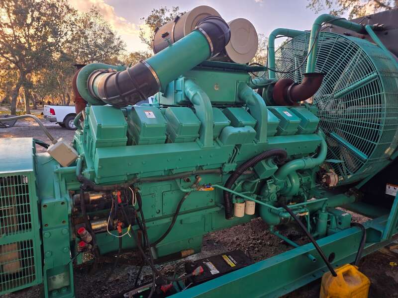 Used Cummins DFLB KTA50-G2 Diesel Generator, 2269 Hrs 