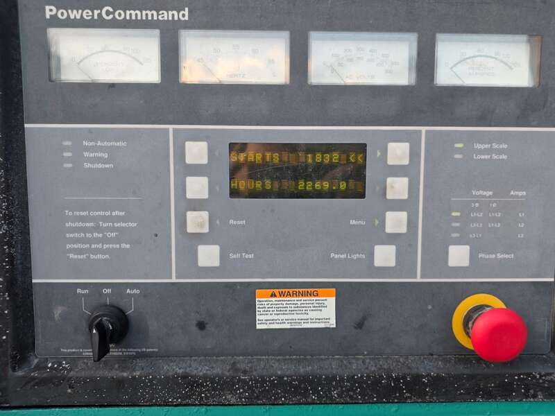 Used Cummins DFLB KTA50-G2 Diesel Generator, 2269 Hrs 