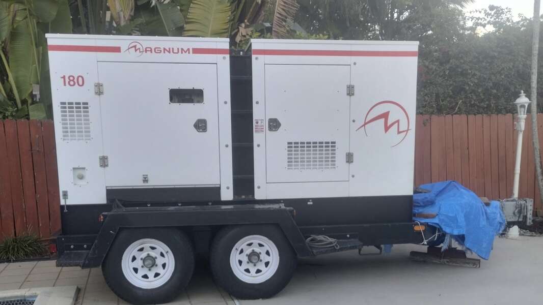 Magnum MMG180 Rental Grade Diesel Generator, 109 Hrs, EPA Tier 2 