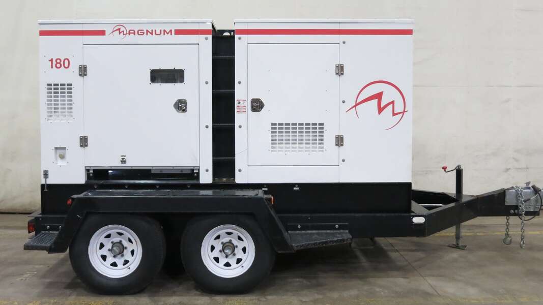 Magnum MMG180 Rental Grade Diesel Generator, 109 Hrs, EPA Tier 2                            