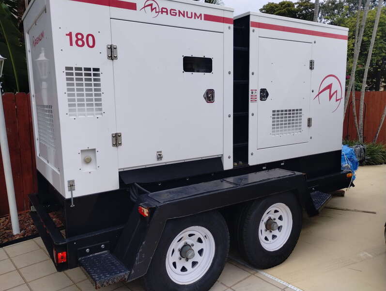 Magnum MMG180 Rental Grade Diesel Generator, 109 Hrs, EPA Tier 2 