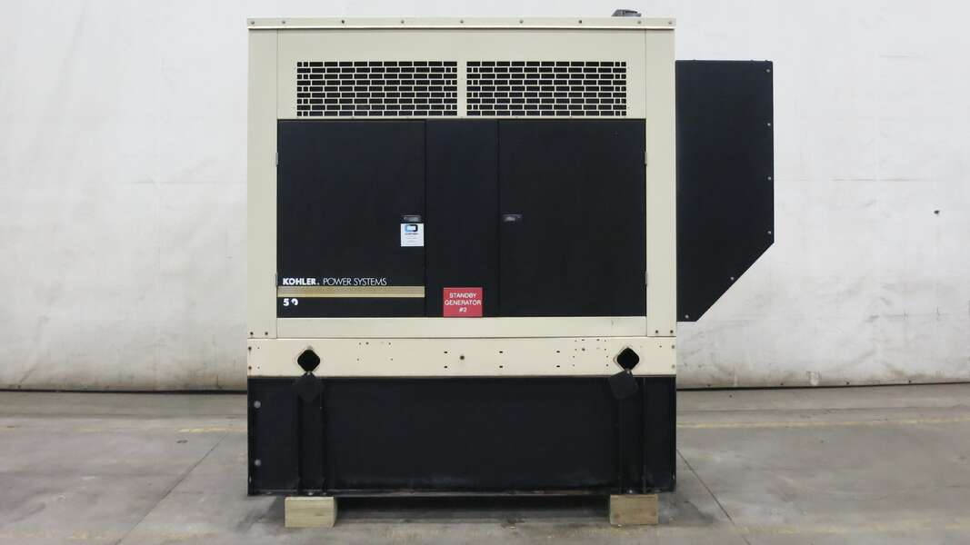 Used Kohler 50REOZJB Diesel Generator, 874 Hrs, 1 or 3 Phase 