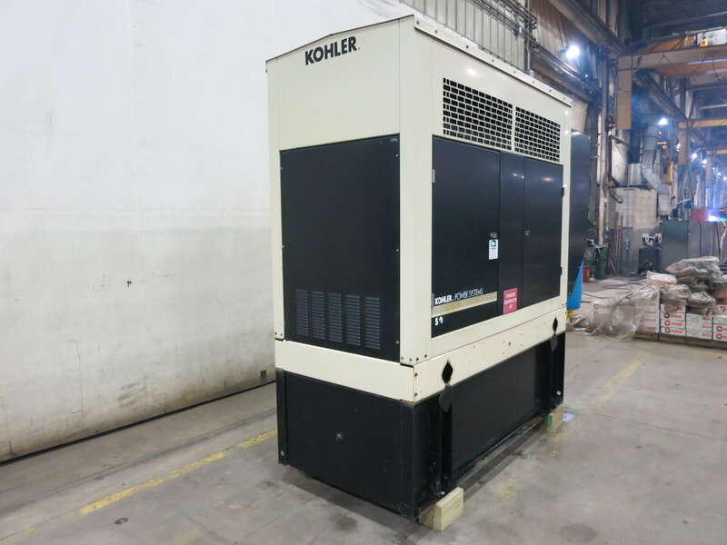 Used Kohler 50REOZJB Diesel Generator, 874 Hrs, 1 or 3 Phase 