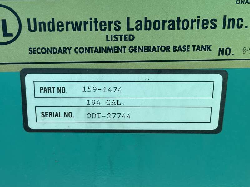 Used Cummins DGFA Diesel Generator, 13786 Hrs 