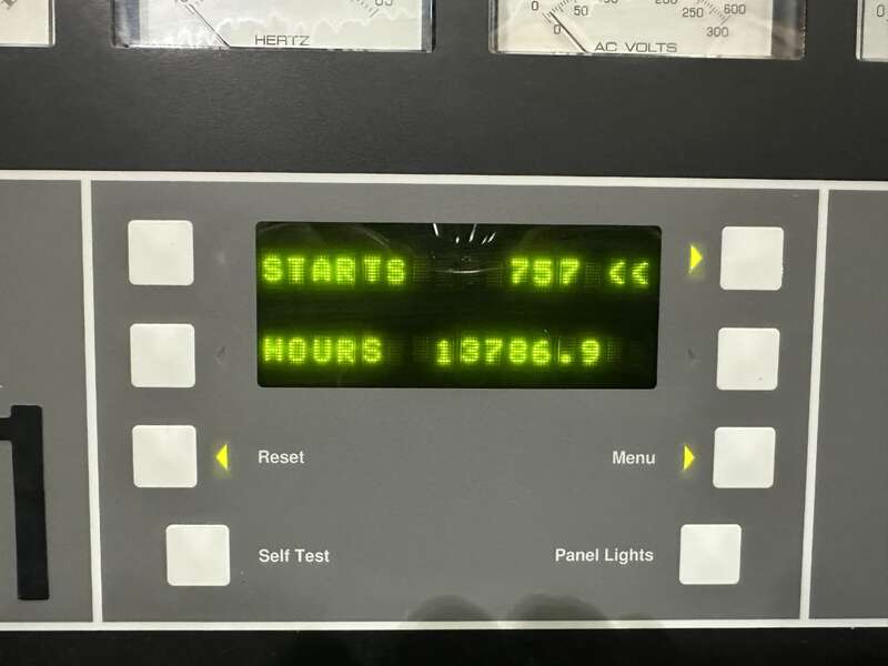 Used Cummins DGFA Diesel Generator, 13786 Hrs 