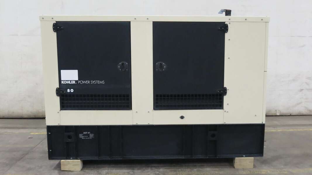 Used Kohler 80REOZJE Diesel Generator, 312 Hrs, EPA Tier 3, Single Phase 
