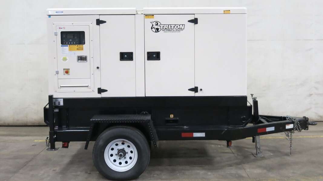 Used Triton / Perkins 55 kW Diesel Generator 42 Hrs, EPA Tier 3 