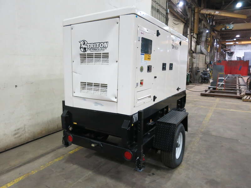 Used Triton / Perkins 55 kW Diesel Generator 42 Hrs, EPA Tier 3 