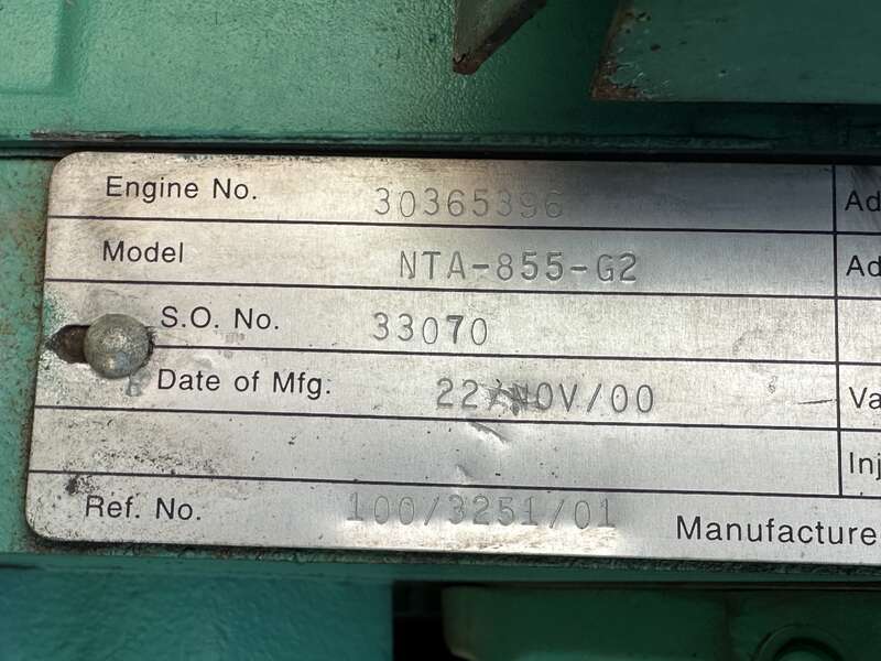 Used Cummins DFCB Diesel Generator, 699 Hrs                            
