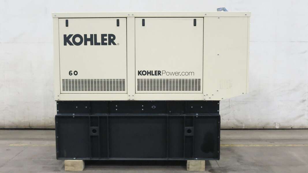 New / Surplus Kohler 60REZGB Natural Gas / LP Generator, 0 Hrs - 1 or 3 Phase                            